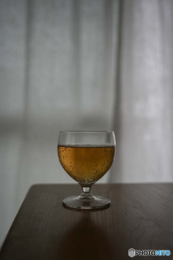 自宅での一杯。