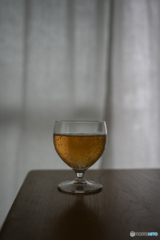 自宅での一杯。