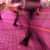 よるの散歩スナップ (ピンクの世界)