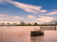 水車のある風景