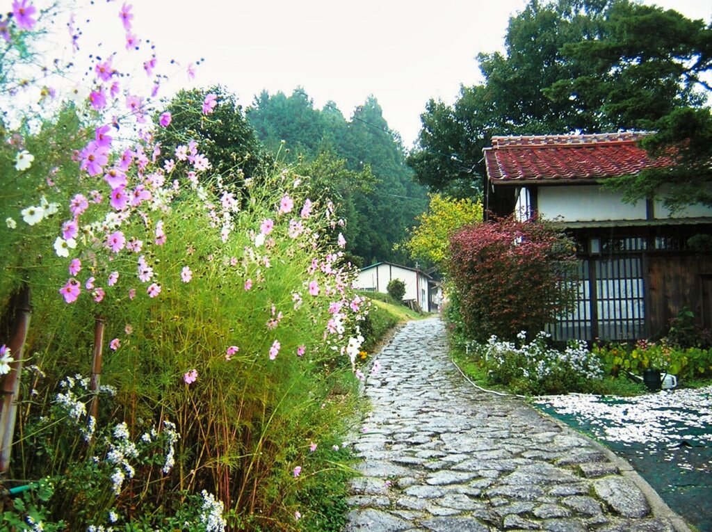 中山道を歩く　馬籠宿