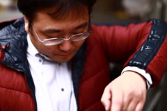 ファミレスが空くのを待つ友人