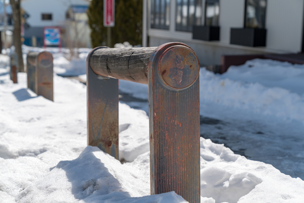 清里駅前の冬（6年前）