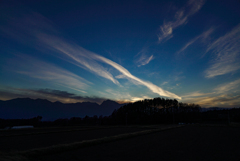 師走の夕空