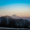 まきば公園から見る、師走の富士山（2018）