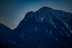 暮れてゆく南アルプス