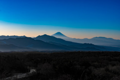 朝の富士