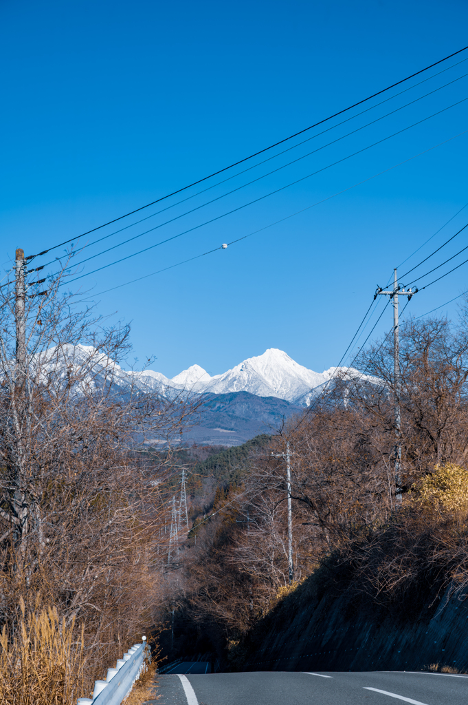 峠道からの八ケ岳