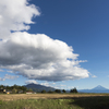 巨大な雲と富士山