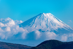 春を感じる富士山