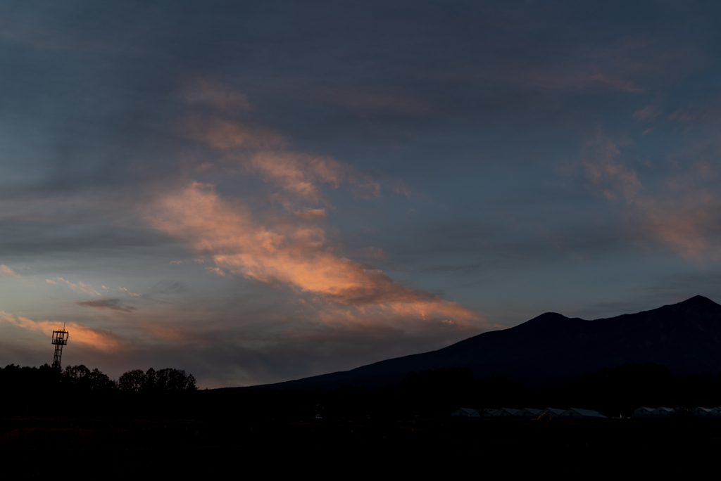 八ヶ岳の夕景