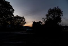 金生遺跡の夕景