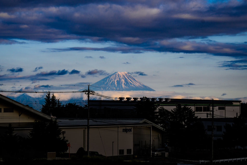 富士山夕景