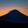 朝焼けの富士山