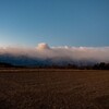 南アルプスにかかる雲