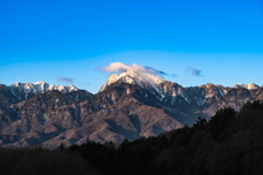 朝の南アルプス