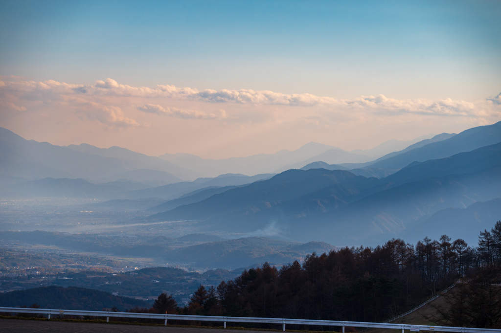 山並みのグラデーション
