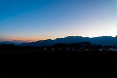 夕の薄明かり