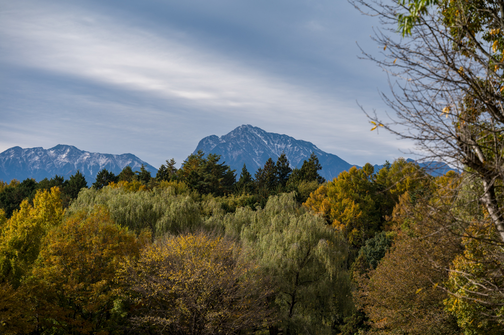 秋11月の南アルプス