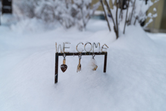 雪の中のWE⚫︎COME