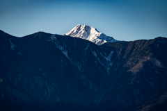 覗く雪山