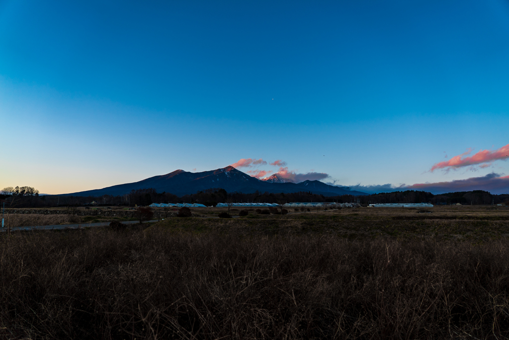 師走の八ヶ岳夕景(2018)