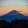 夕焼けの富士
