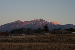 師走の八ヶ岳夕景