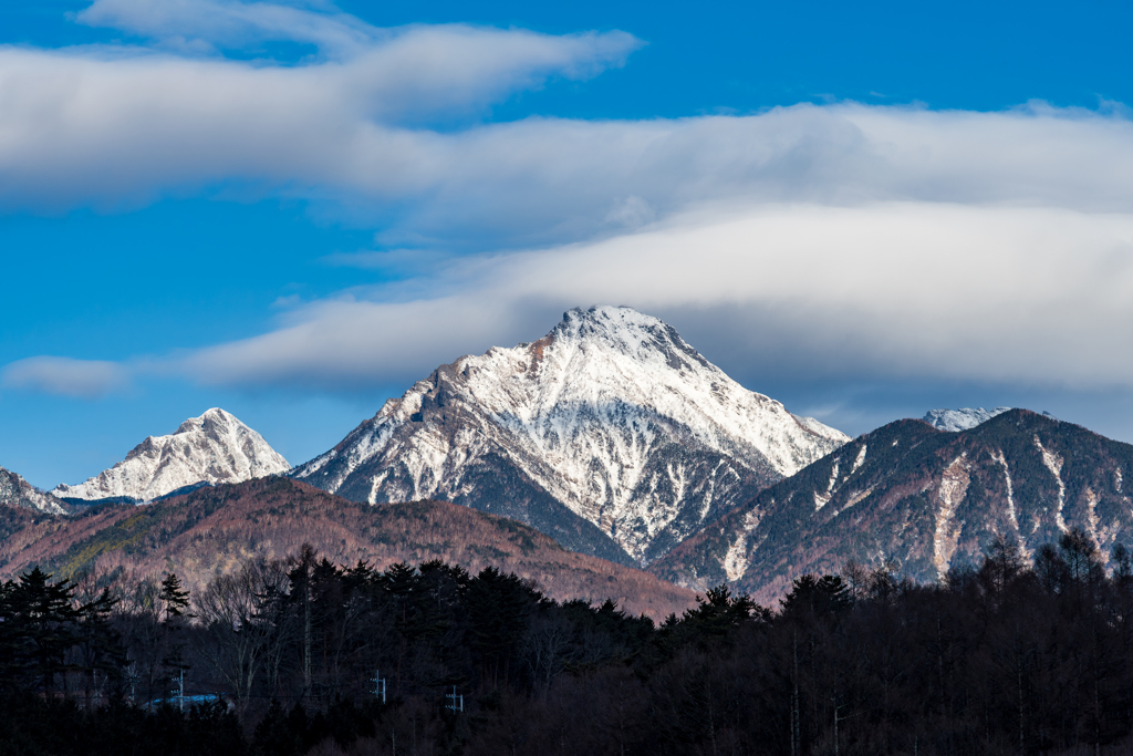 朝の八ヶ岳