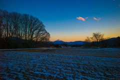 富士の夕暮れ（2017正月）