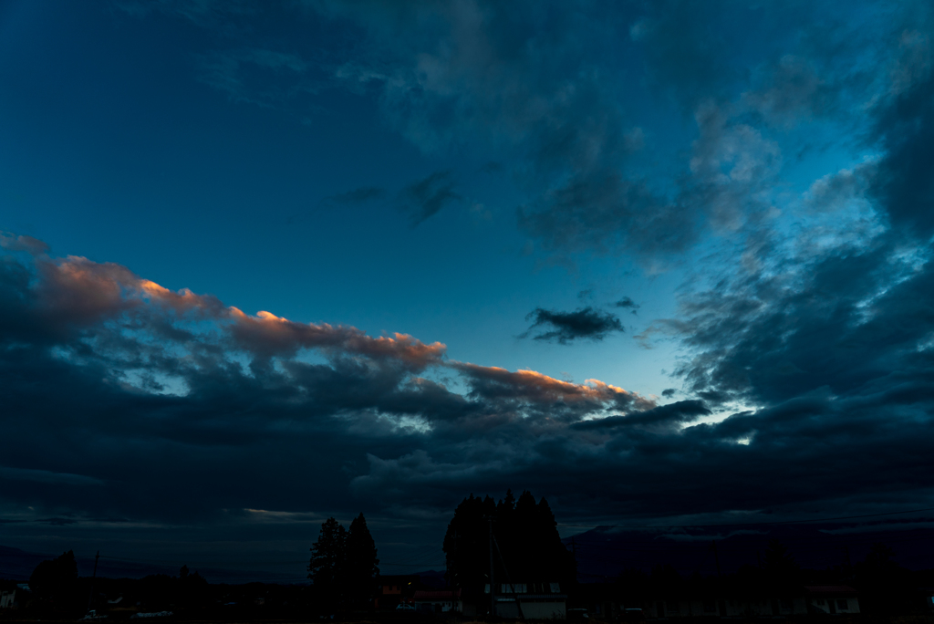 師走の空　夕景