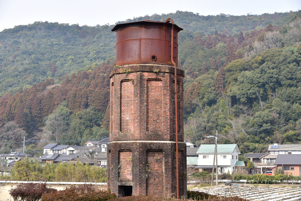 唐津線厳木駅給水塔