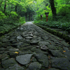 石畳の参道