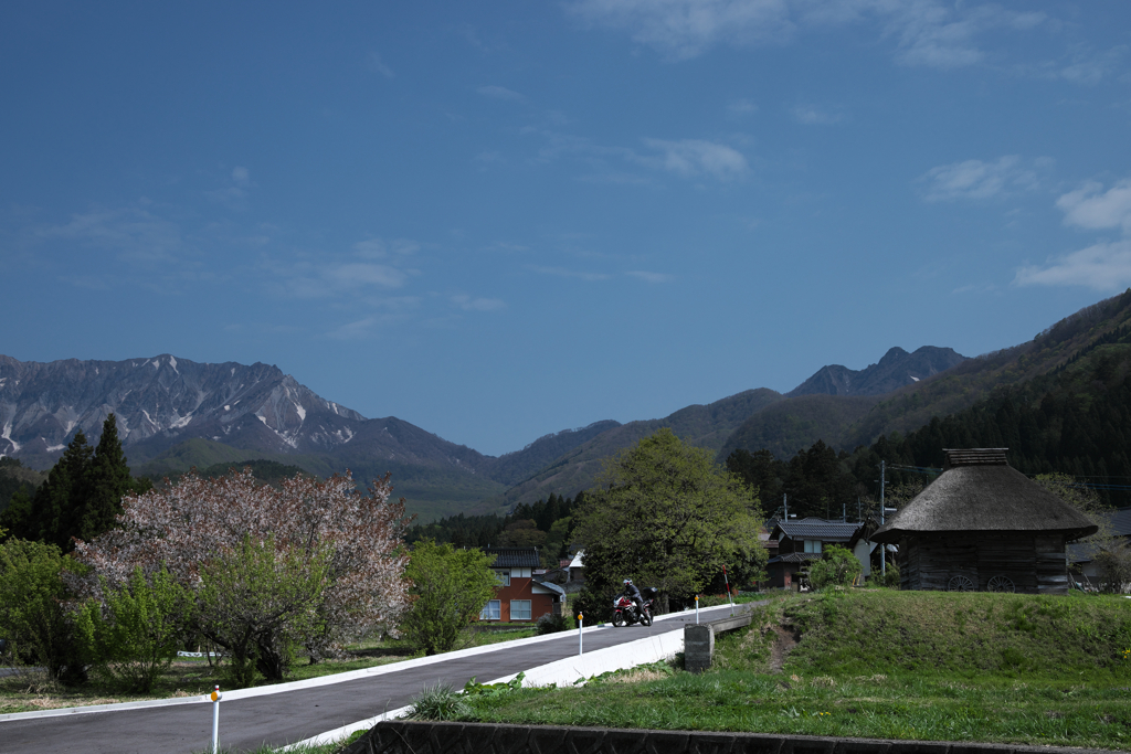 大山を見る