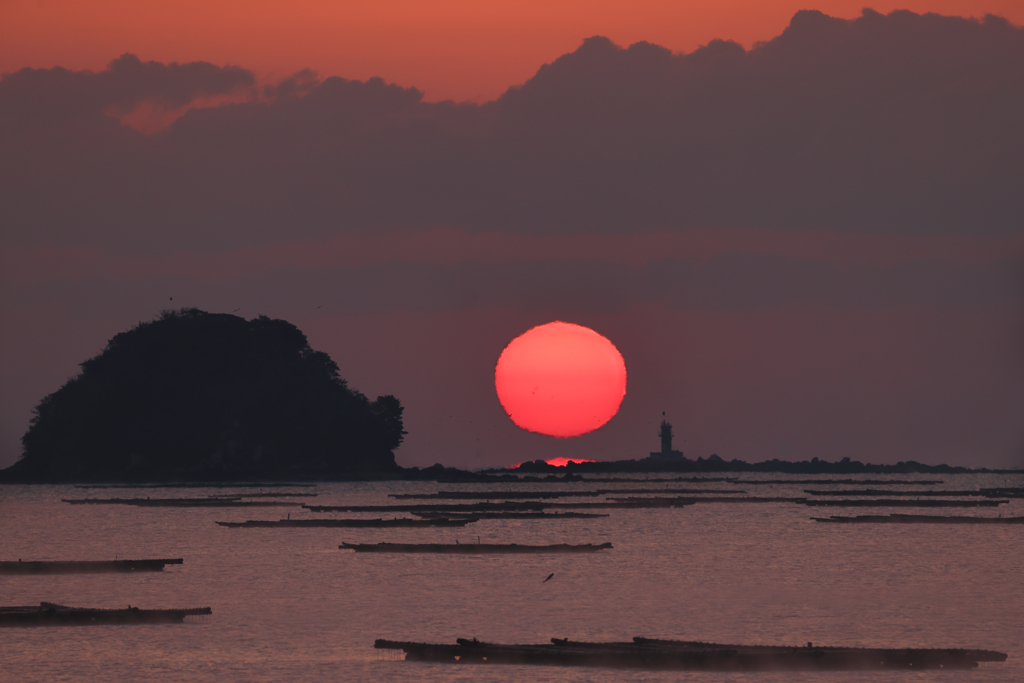 昨日の日の出（跳ねた！！）