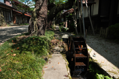 水車の回る村