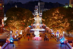 きらめく夜、街の中で