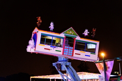 夜の遊園地 夜の遊園地
