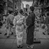 浴衣の2人