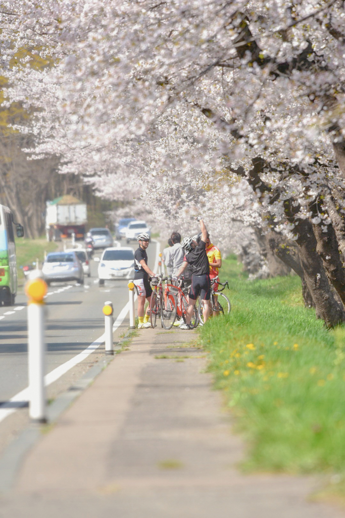 サイクリング中
