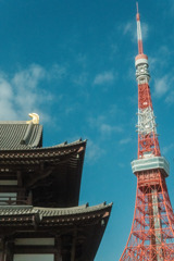 増上寺と東京タワー