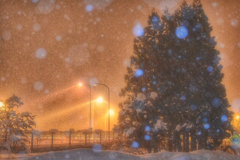 数年前の雪の夜