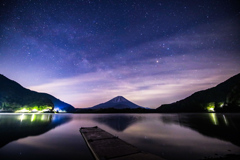 富士山と精進湖②