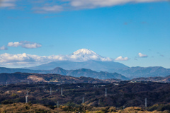 新年初!富士山　湘南平