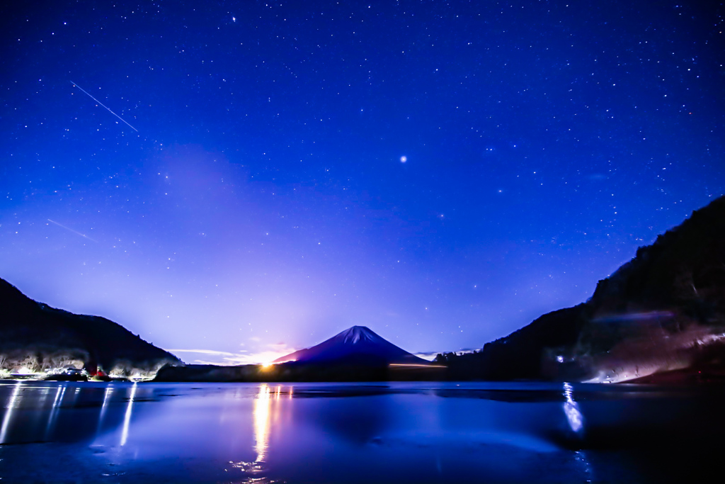 富士山　四分儀座流星群⑤