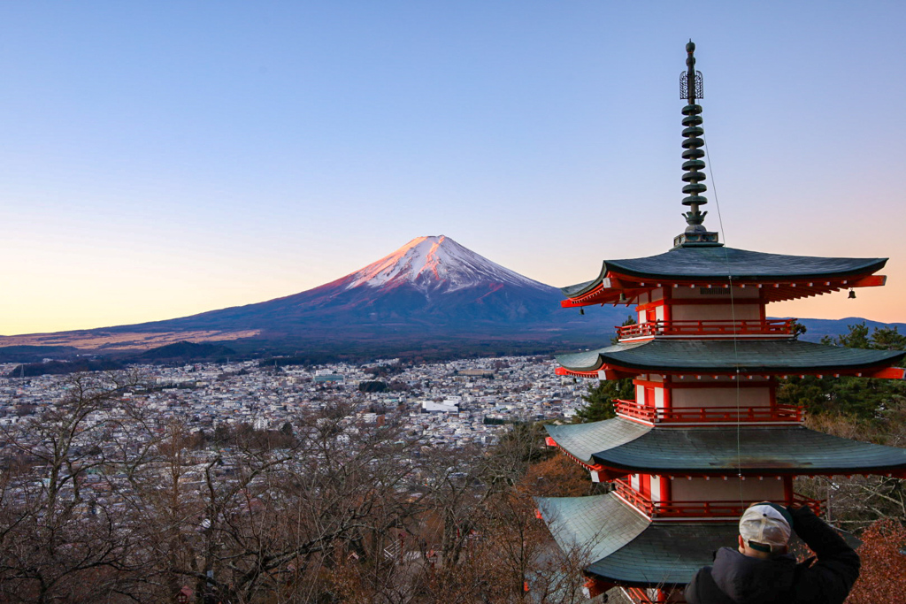 紅富士と忠霊塔②