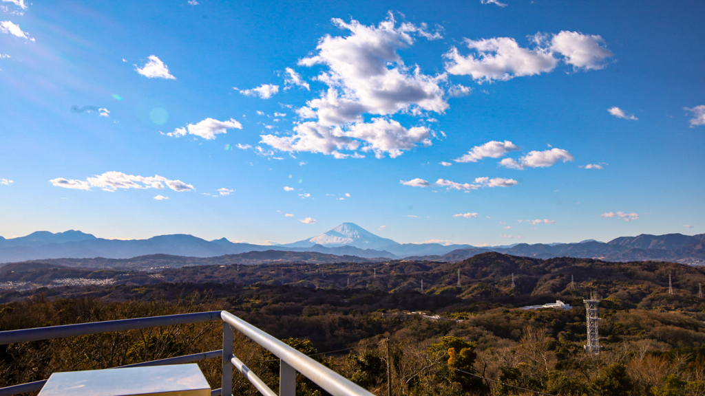 富士山　湘南平