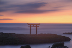 大洗　日の出前