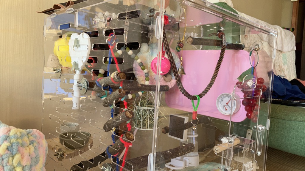 コザクラインコ　ケージ