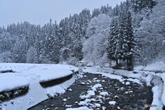 山里の厳冬
